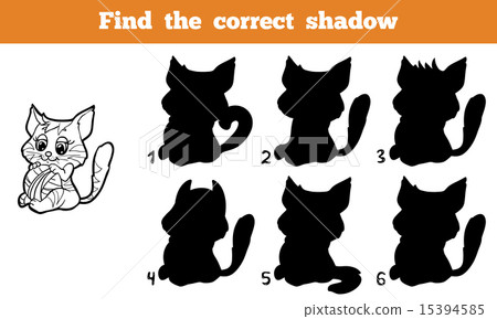 Find the correct shadow (cat) 15394585