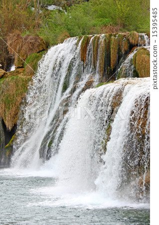 Waterfall on Krka river 15395485