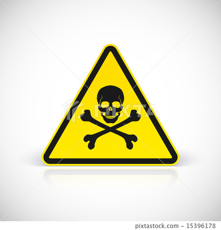 Skull and crossbones sign.  15396178