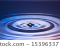 Macro drops of water, dark tone. 15396337