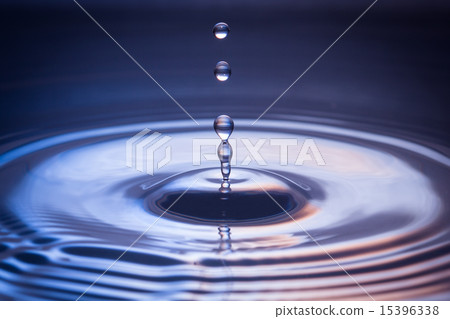 Macro drops of water, dark tone. Macro drops of water, dark tone. 15396338