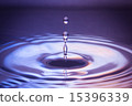 Macro drops of water, dark tone. 15396339