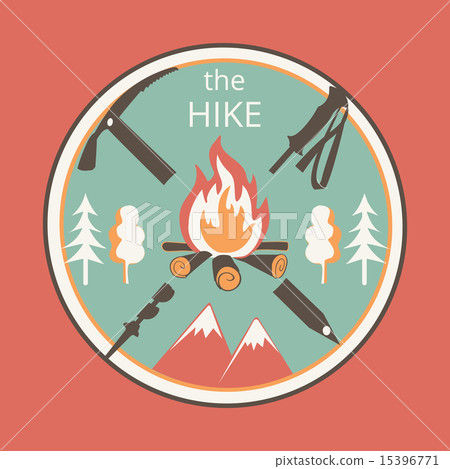 Colored vintage adventure label Colored vintage adventure label 15396771