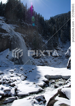 Waterfall Krimml, Pinzgau, Austria Waterfall Krimml, Pinzgau, Austria 15396881