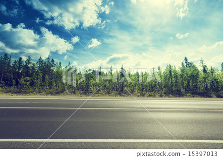 road in mountain forest road in mountain forest 15397013