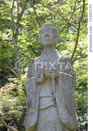 京田部市Kensenan-Ichinomiya Temple Zen-gakko雕像 15397272