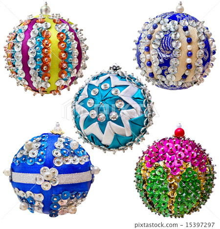 Set of five homemade Christmas ball Set of five homemade Christmas ball 15397297