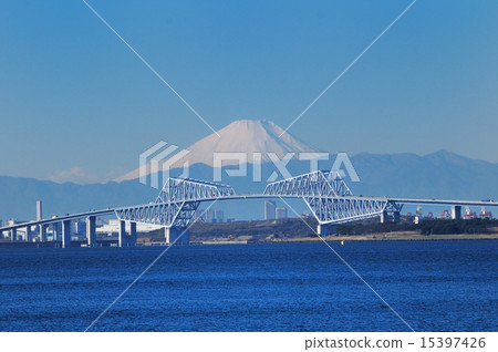 從千葉縣看到的富士山 從千葉縣看到的富士山 15397426