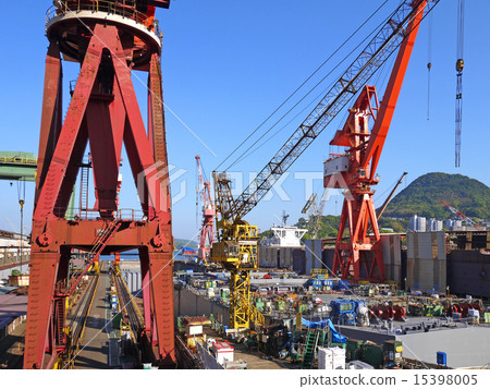 Shipbuilding industry and jib crane 15398005