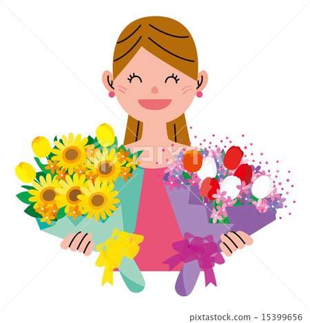 花束婦女 15399656