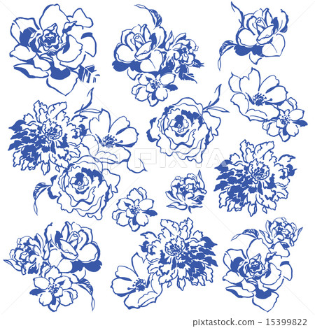 Flower material - Stock Illustration [15399822] - PIXTA