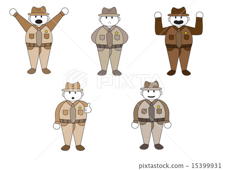officer cartoon character 15399931