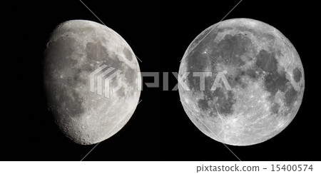 Gibbous and full moon 15400574