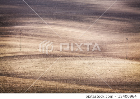 Grunge field waves background 15400964