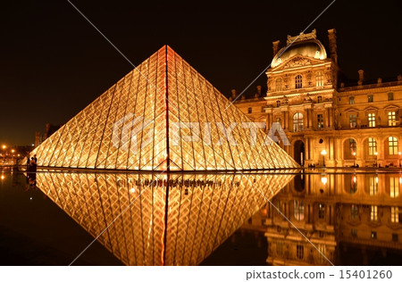 Louvre museum - 3 at night 15401260