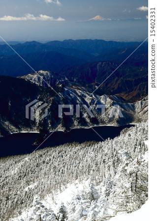 Lake Chuzenji and Mt. Fuji from Nikko Mt. Lake Chuzenji and Mt. Fuji from Nikko Mt. 15402331