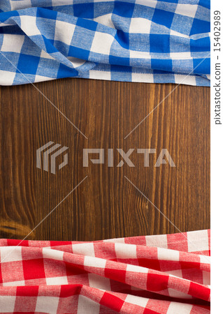 cloth napkin on wood 15402989
