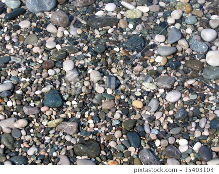 Sea pebbles. 15403103