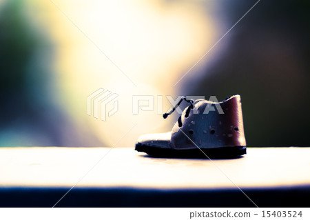 Little Shoes and blur nature background  15403524