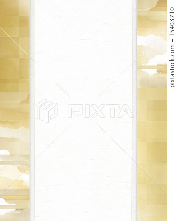 Japanese background - gold leaf - cloud Japanese background - gold leaf - cloud 15403710