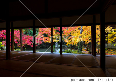 蓮花寺廟秋葉 蓮花寺廟秋葉 15404123