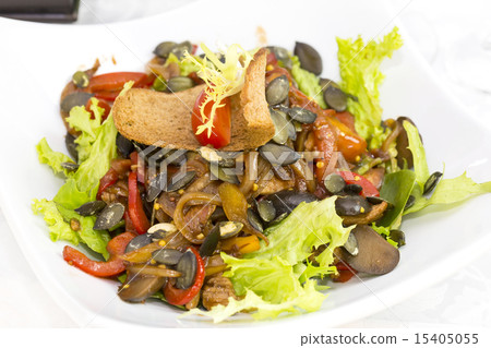 vegetable salad onion ornaments on a white backgro vegetable salad onion ornaments on a white backgro 15405055