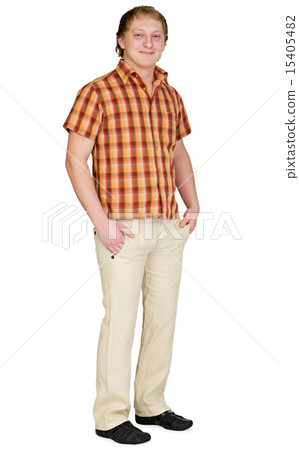 Portrait of the guy on white background Portrait of the guy on white background 15405482