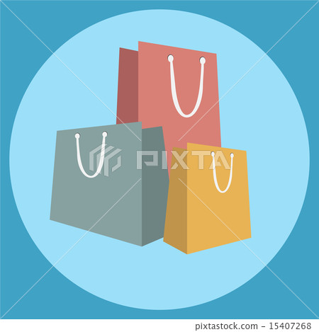 Shopping bag icon vector illustration Shopping bag icon vector illustration 15407268