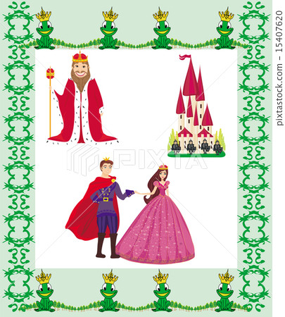 Vector Illustration of Princess Design Elements 15407620