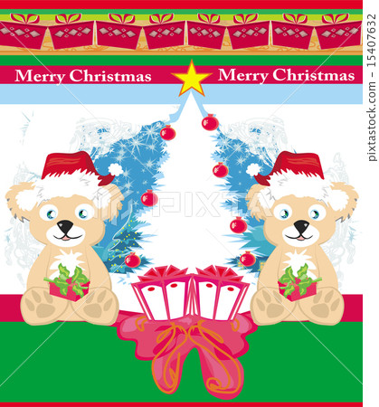 Bear in Santa Claus hat Bear in Santa Claus hat 15407632