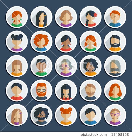 Collection of 25 user icons Collection of 25 user icons 15408168