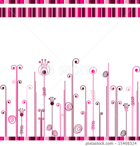 Abstract white background with pink lines and curl Abstract white background with pink lines and curl 15408324