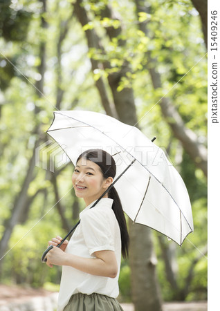 Woman with a parasol Woman with a parasol 15409246