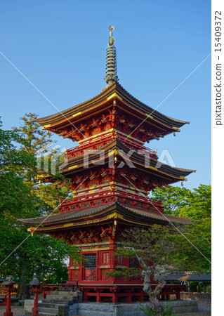 图库照片 三层塔 阿卡拉 神社和庙宇