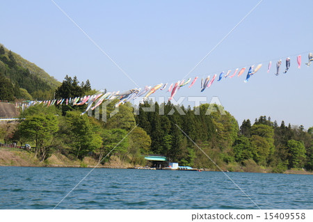 Koinobori Gunma Akaya Lake 15409558