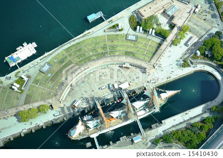 Nihon Maru of the total sail exhibition sail overlooked Nihon Maru of the total sail exhibition sail overlooked 15410430