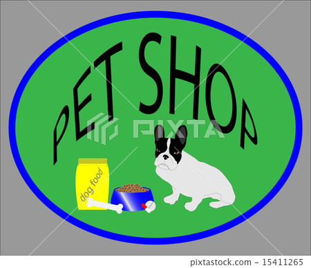 Pet shop emblem Pet shop emblem 15411265