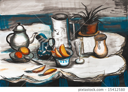 Bread, tots and coffee 15412580