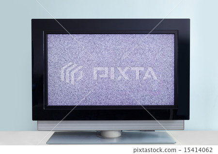 Modern LCD TV with signal noise Modern LCD TV with signal noise 15414062