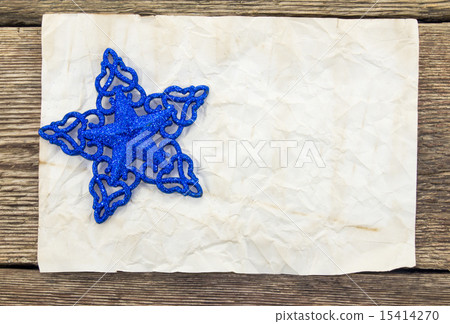 Christmas Background.Blank Old Paper Sheet with De Christmas Background.Blank Old Paper Sheet with De 15414270