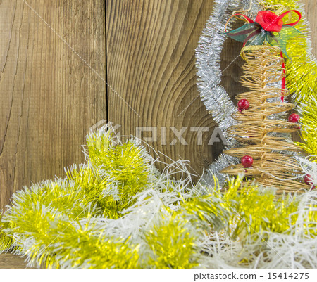 Christmas Vintage decoration border design over ol Christmas Vintage decoration border design over ol 15414275