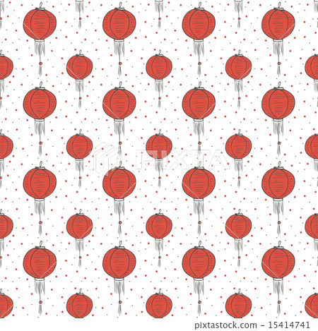 seamless pattern with Japan lantern seamless pattern with Japan lantern 15414741