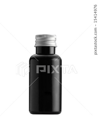 The small bottle black color packaging isolated The small bottle black color packaging isolated 15414976