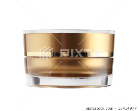 The gold jar package isolated on white background The gold jar package isolated on white background 15414977