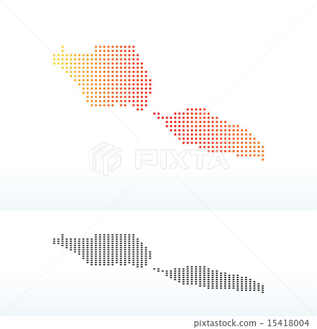 Map of Independent State Samoa with Dot Pattern Map of Independent State Samoa with Dot Pattern 15418004