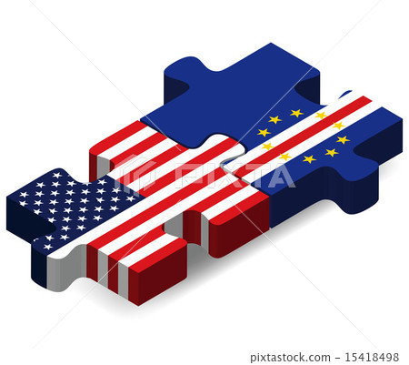 USA and Cabo Verde Flags in puzzle 15418498