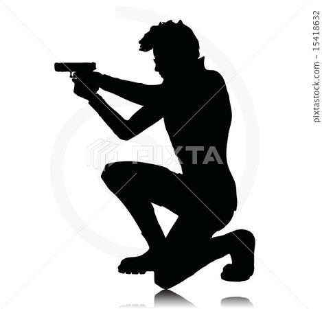 man with agun man with agun 15418632