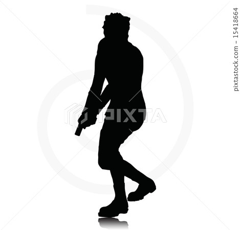 man with agun man with agun 15418664