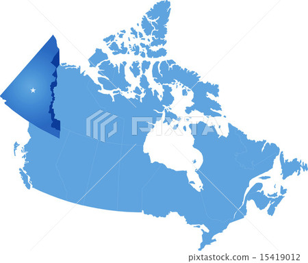 Map of Canada - Yukon Territory 15419012