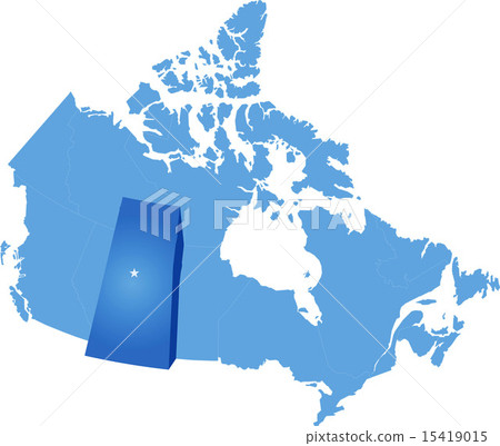 Map of Canada - Saskatchewan province 15419015